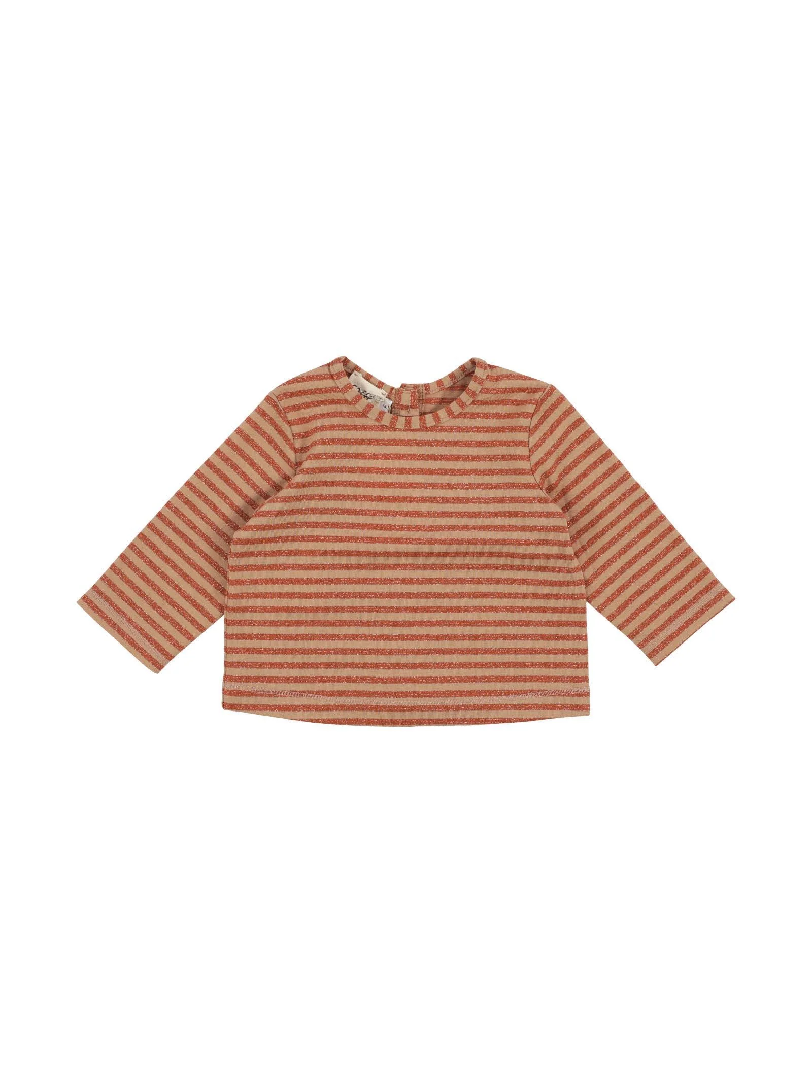 T-shirt Vera albicocca a strice
