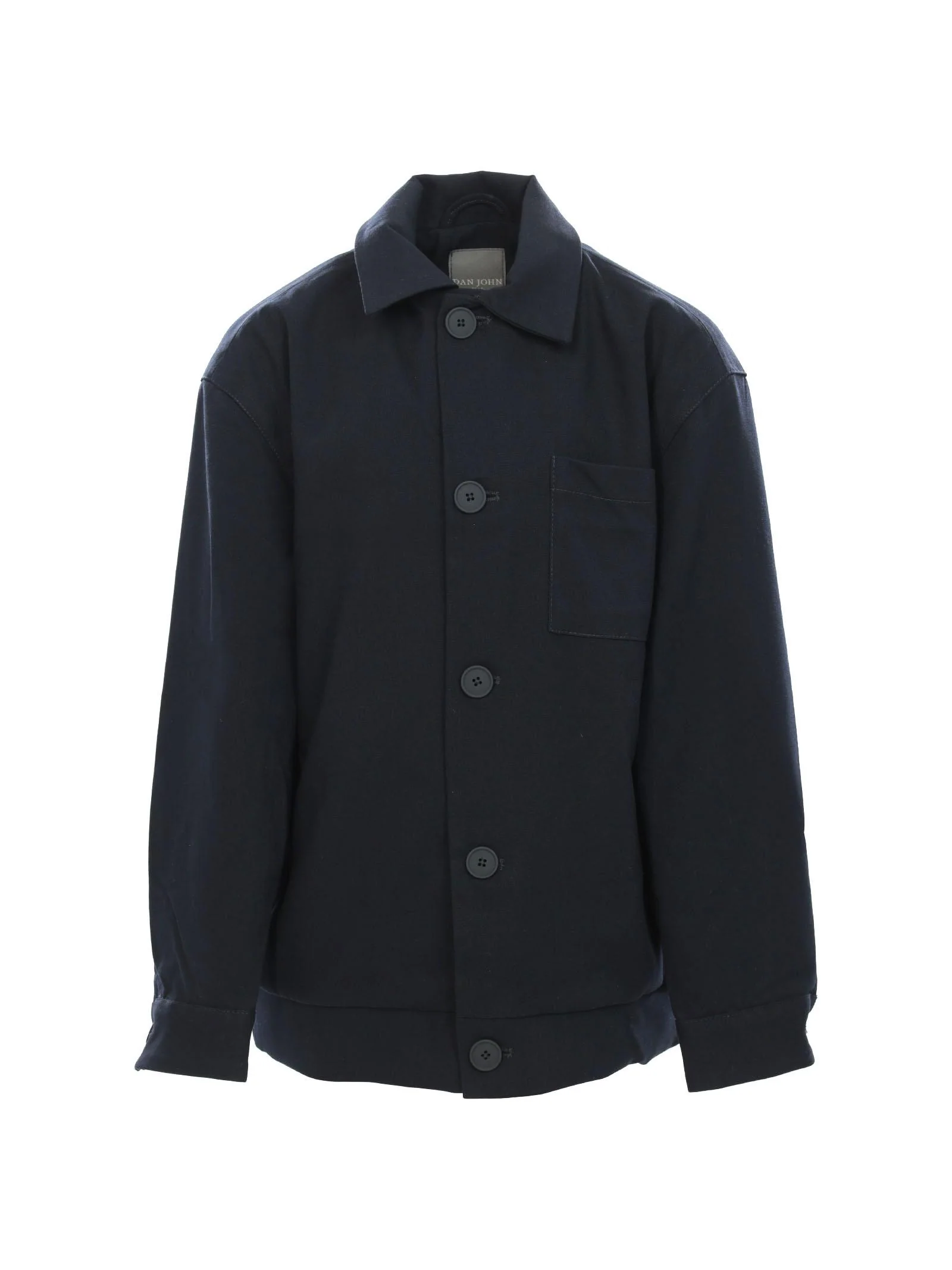 Giubbino blu navy a camicia