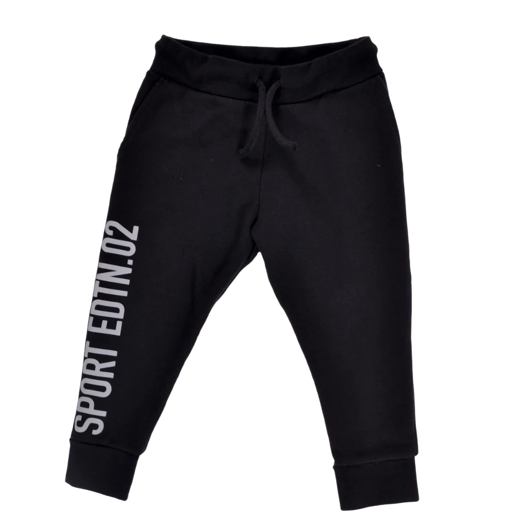 Pantalone nero con logo Dsquared