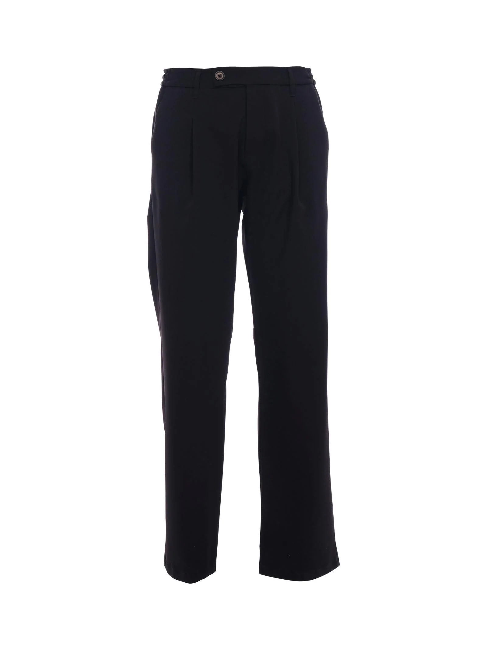 Pantalone Imperial nero elasticizzato ai lati