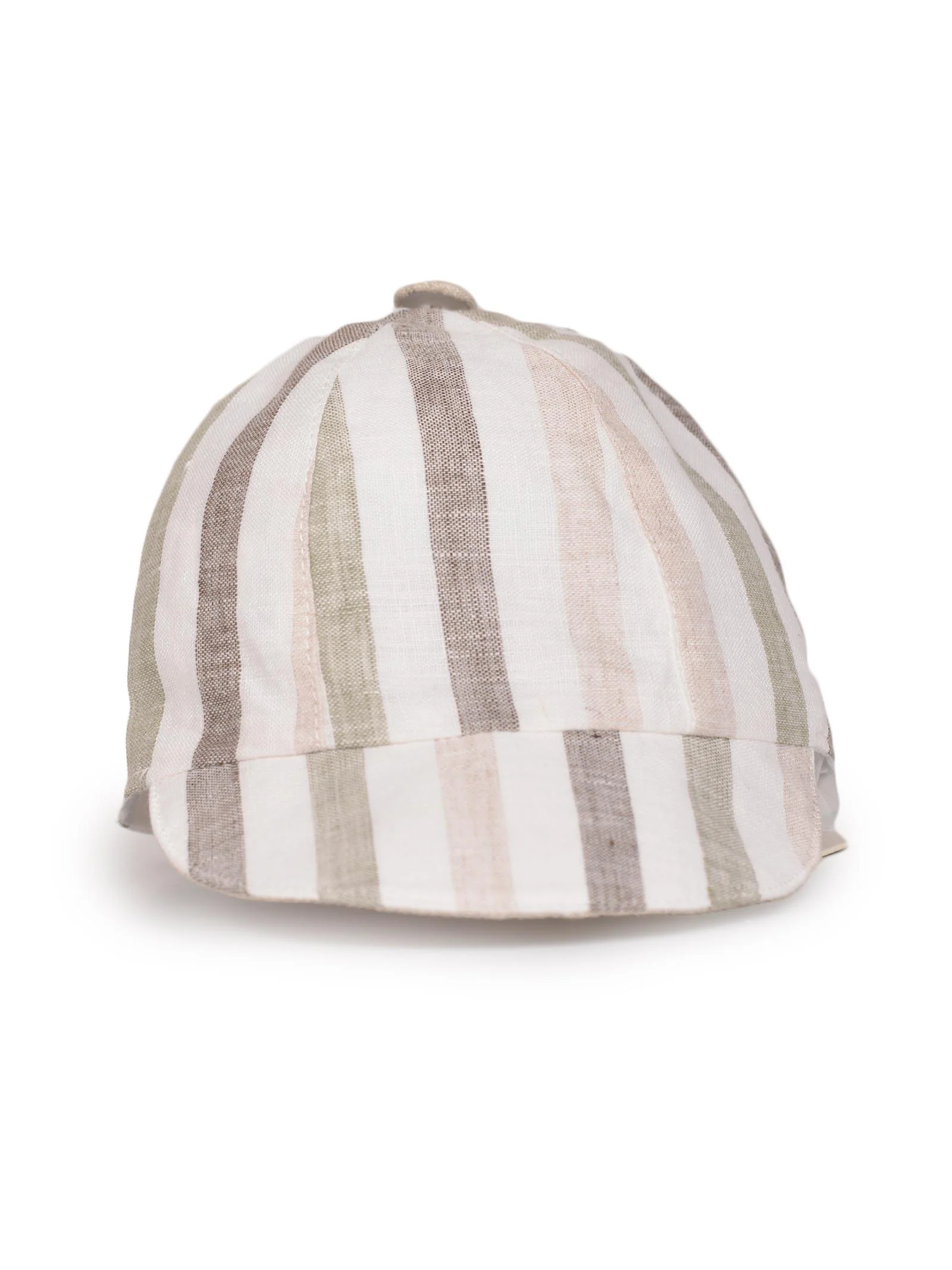 Cappello con visiera in misto lino