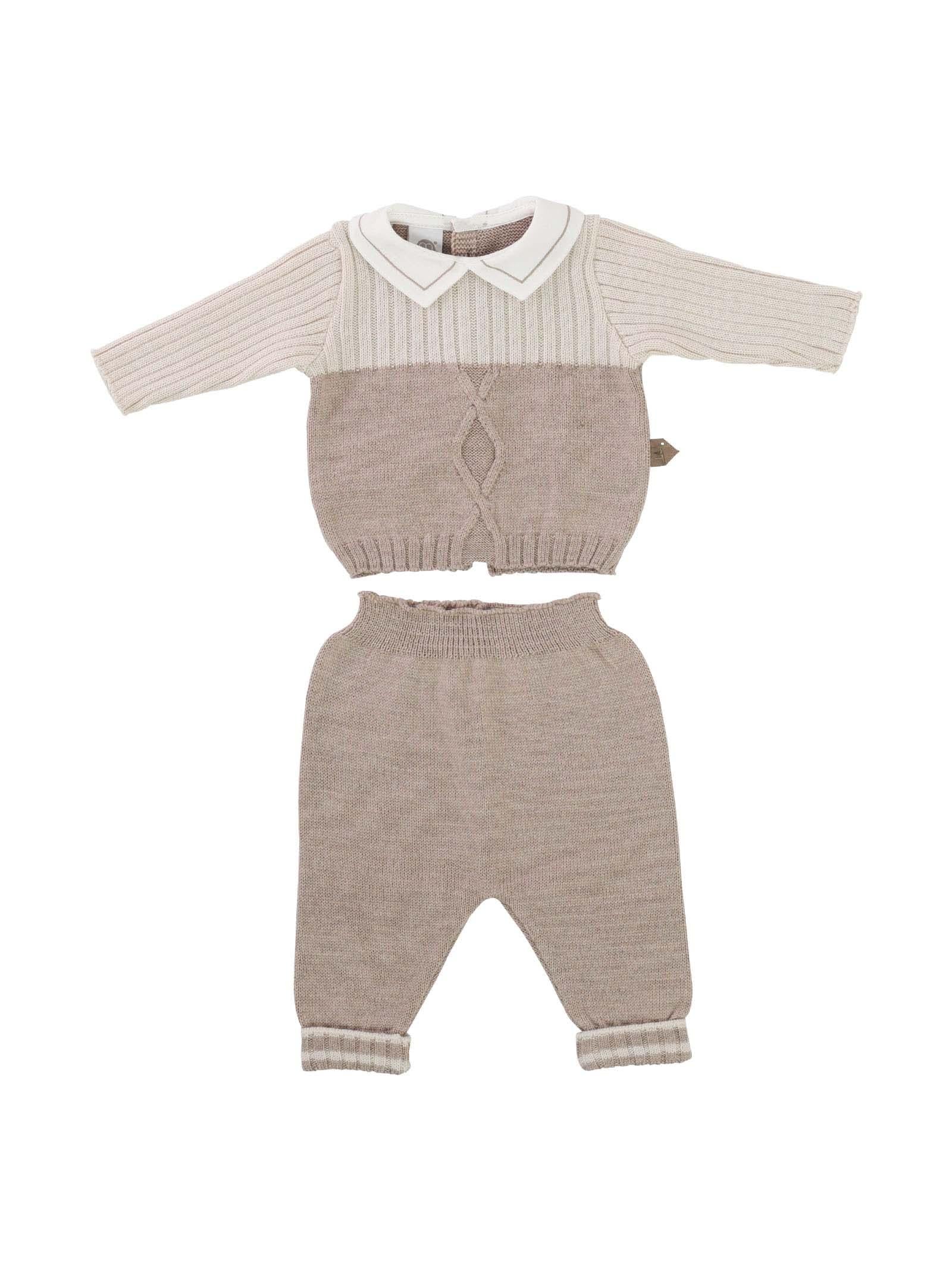 Completo bicolor con colletto