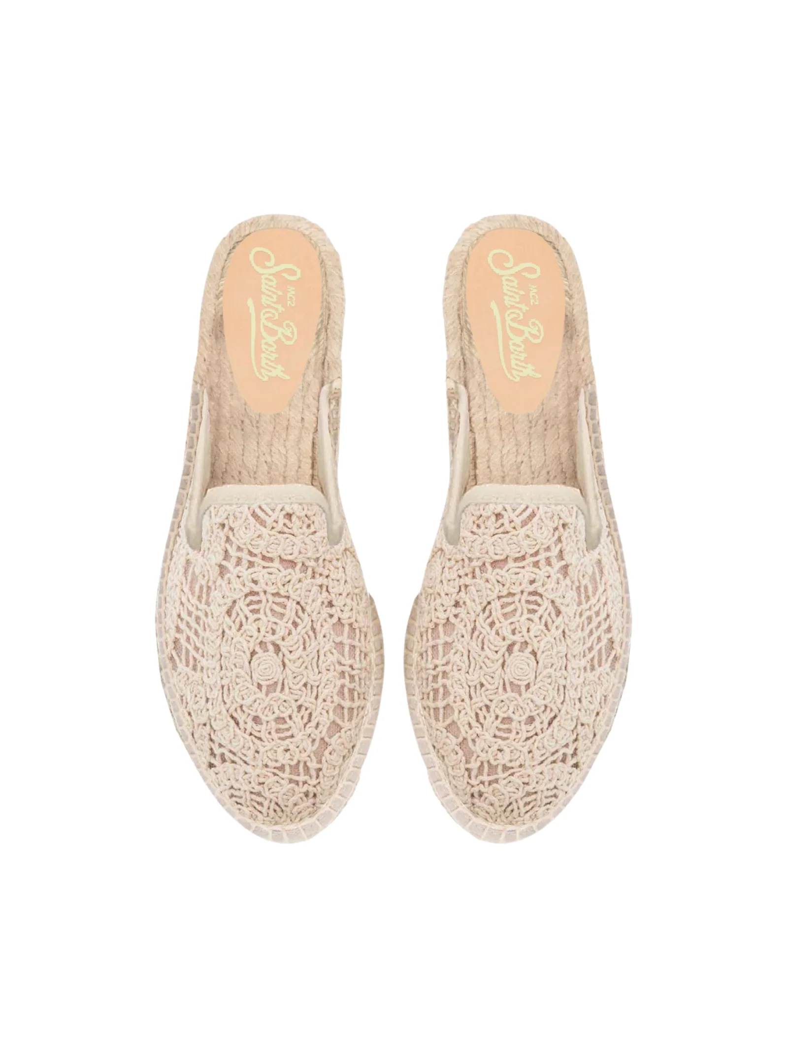 Espadrillas MC2 Saint Barth "Isla macrame" Crochet beige