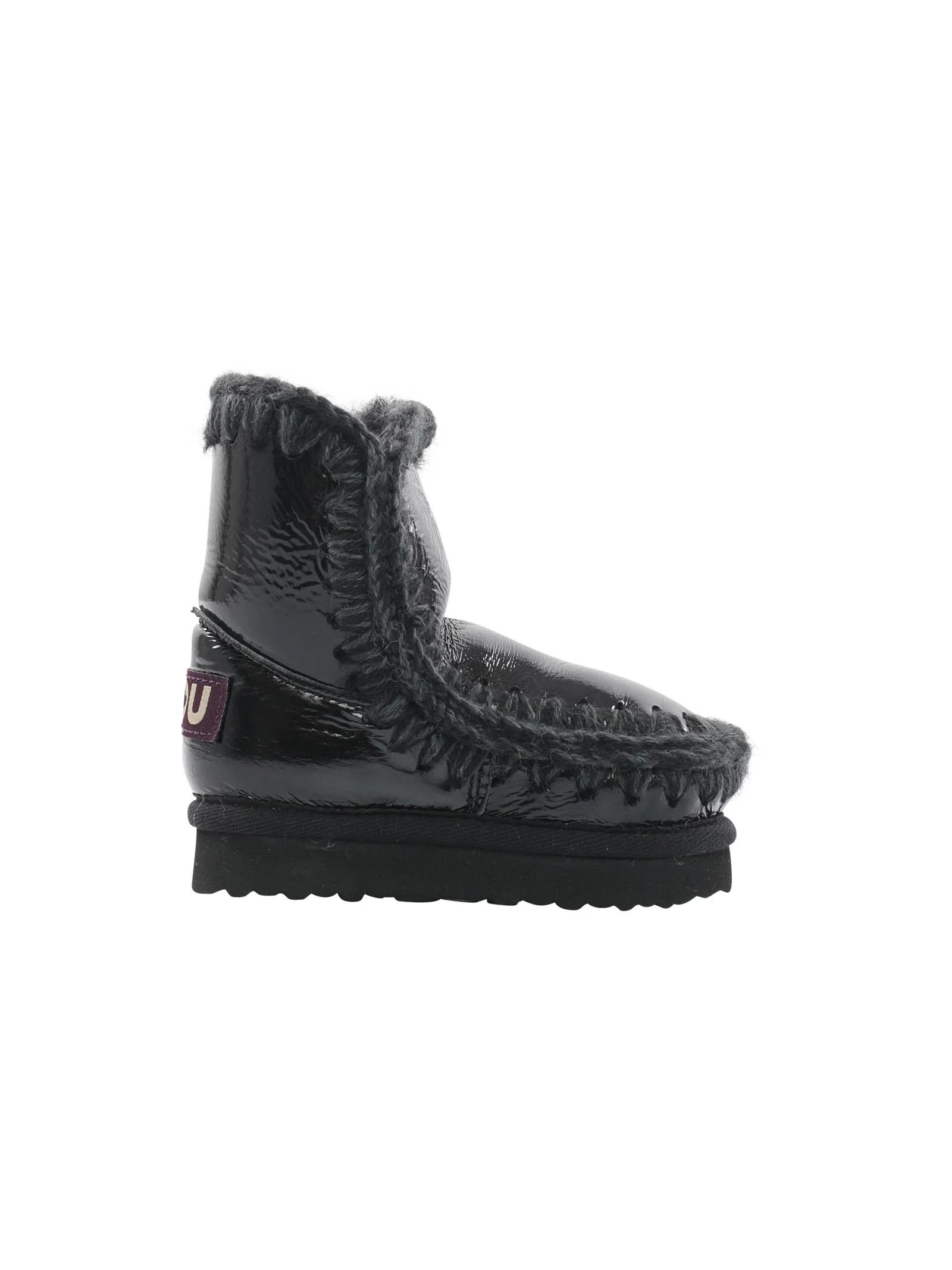Mou Eskimo boot kids in vernice nero