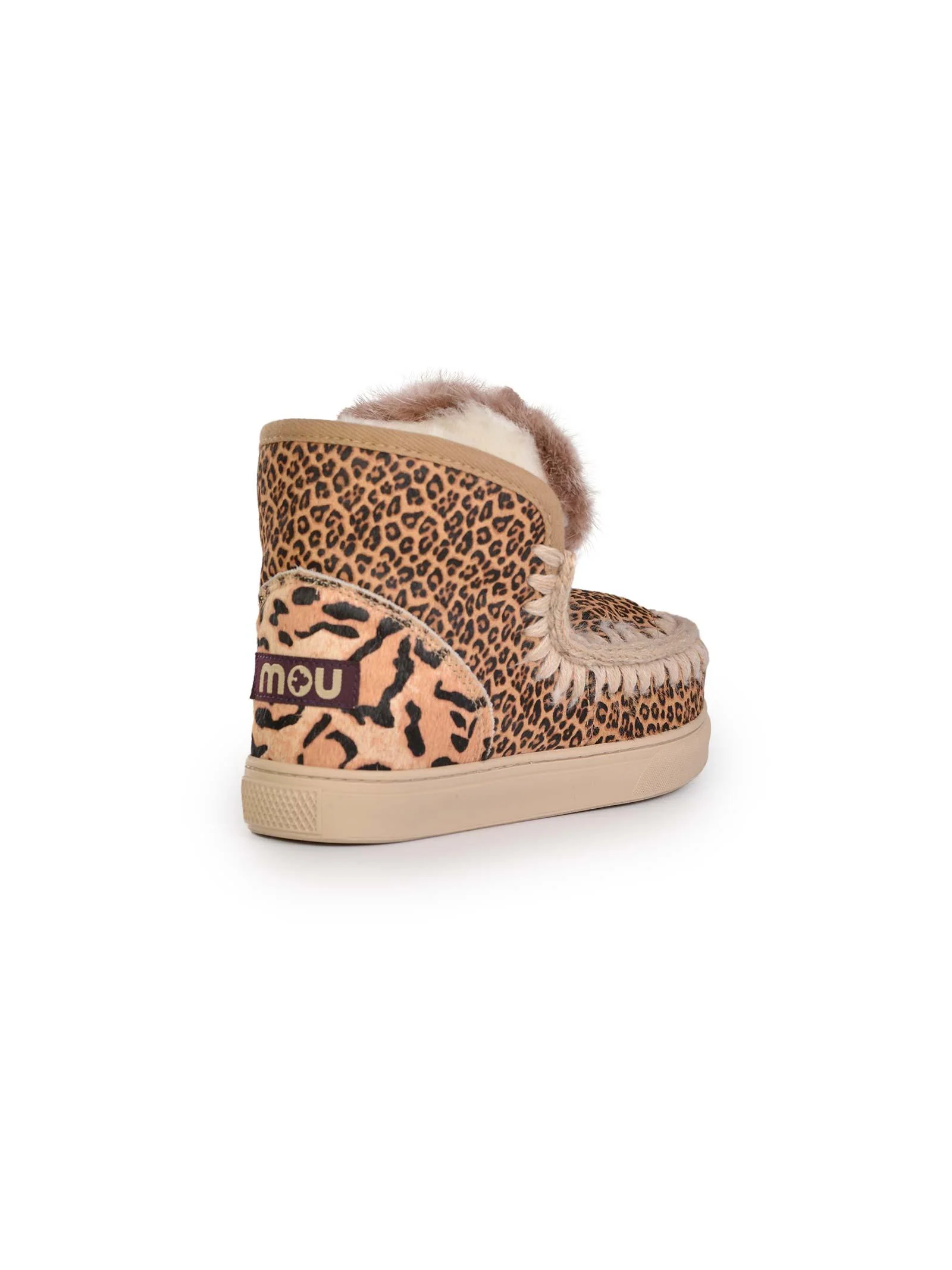 Sneakers eskimo  con patchwork animalier - Image 4