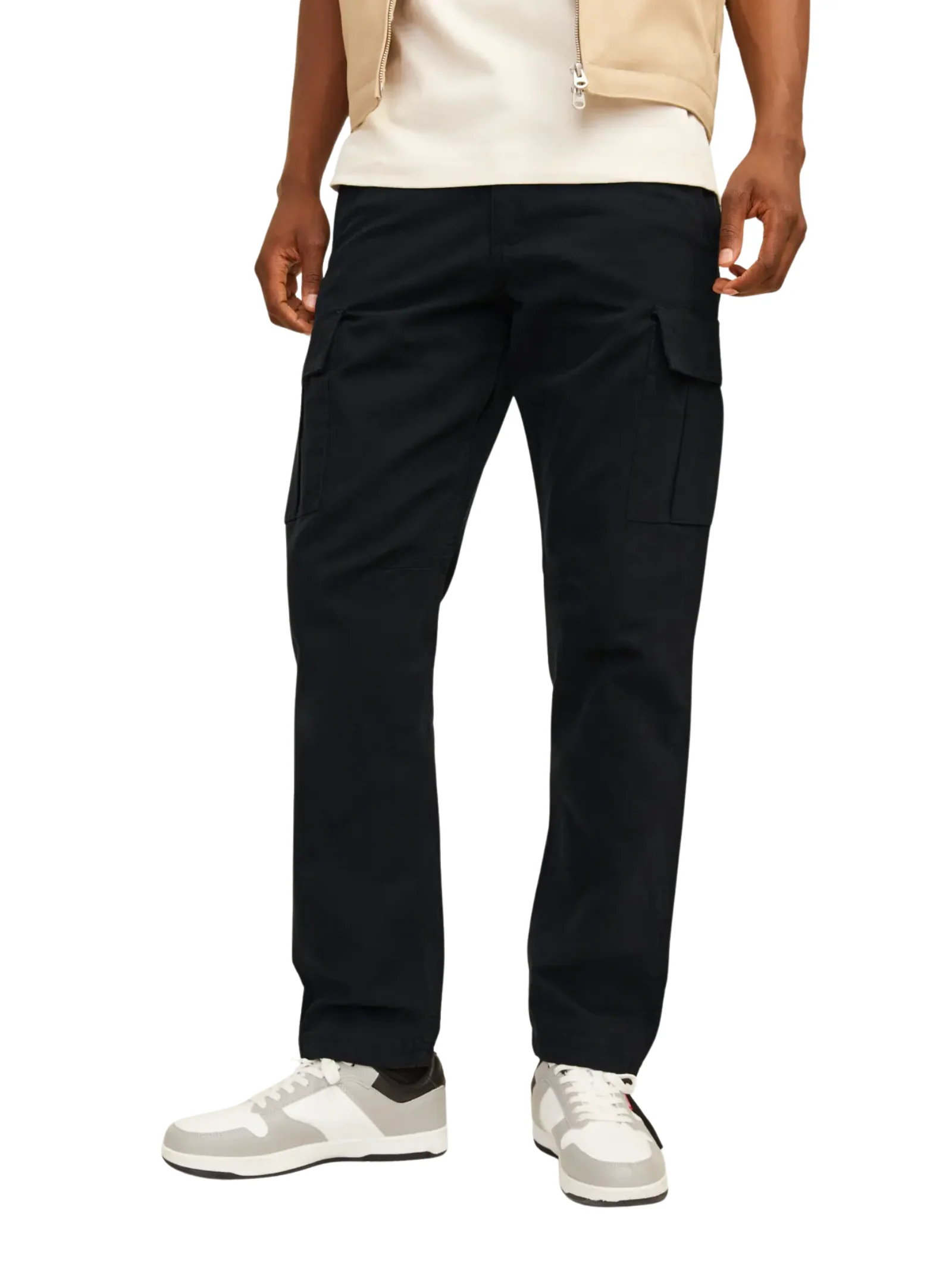 Pantalone cargo Jack & Jones nero