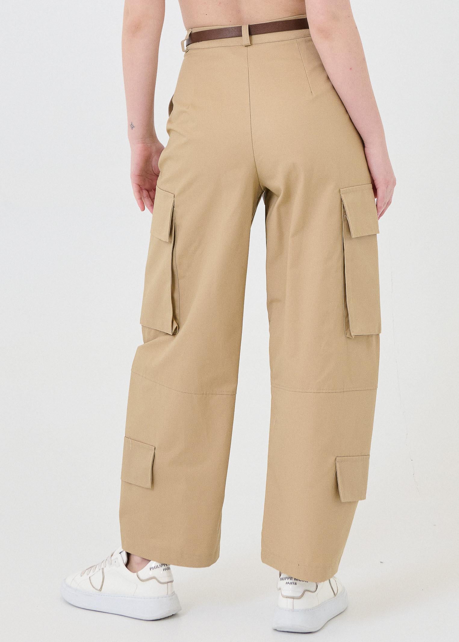 Pantalone cargo Vicolo cammello - Image 3