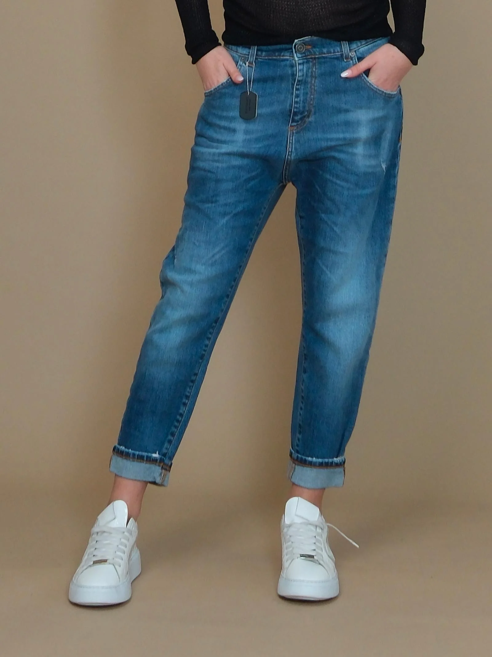 Jeans baggy Patriòt blu in denim