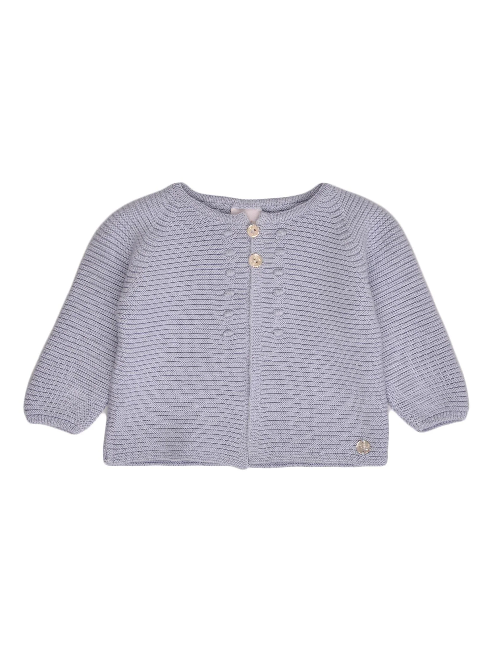 Cardigan azzurra a coste