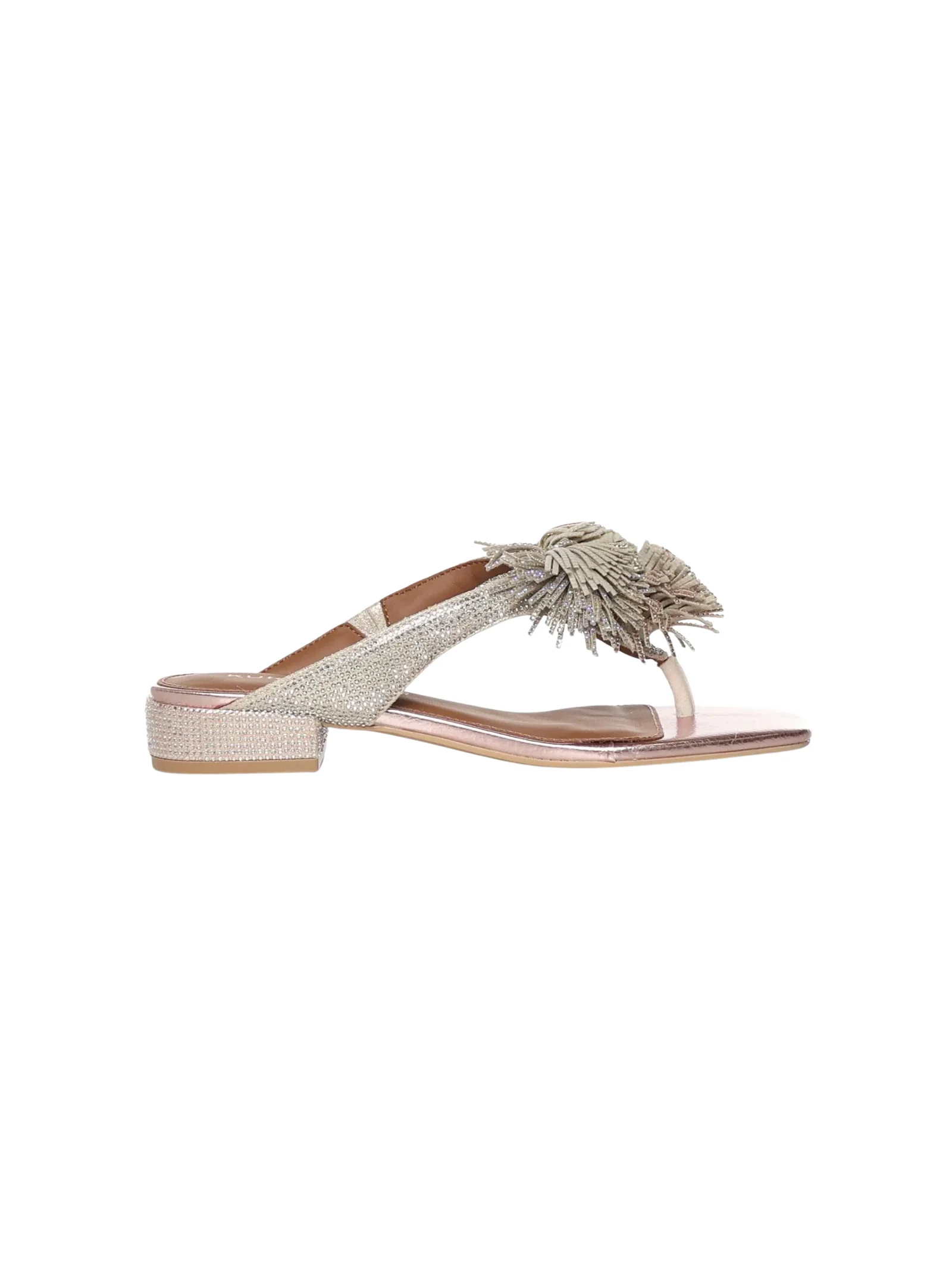 Sandali infradito "Pom Pom T-Bar Flat" Kurt Geiger multicolor