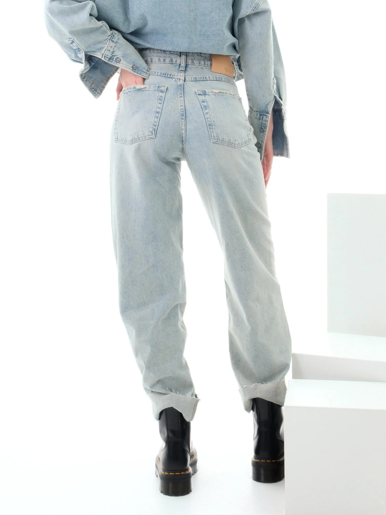 Jeans phoebe Vicolo azzurro in denim - Image 5