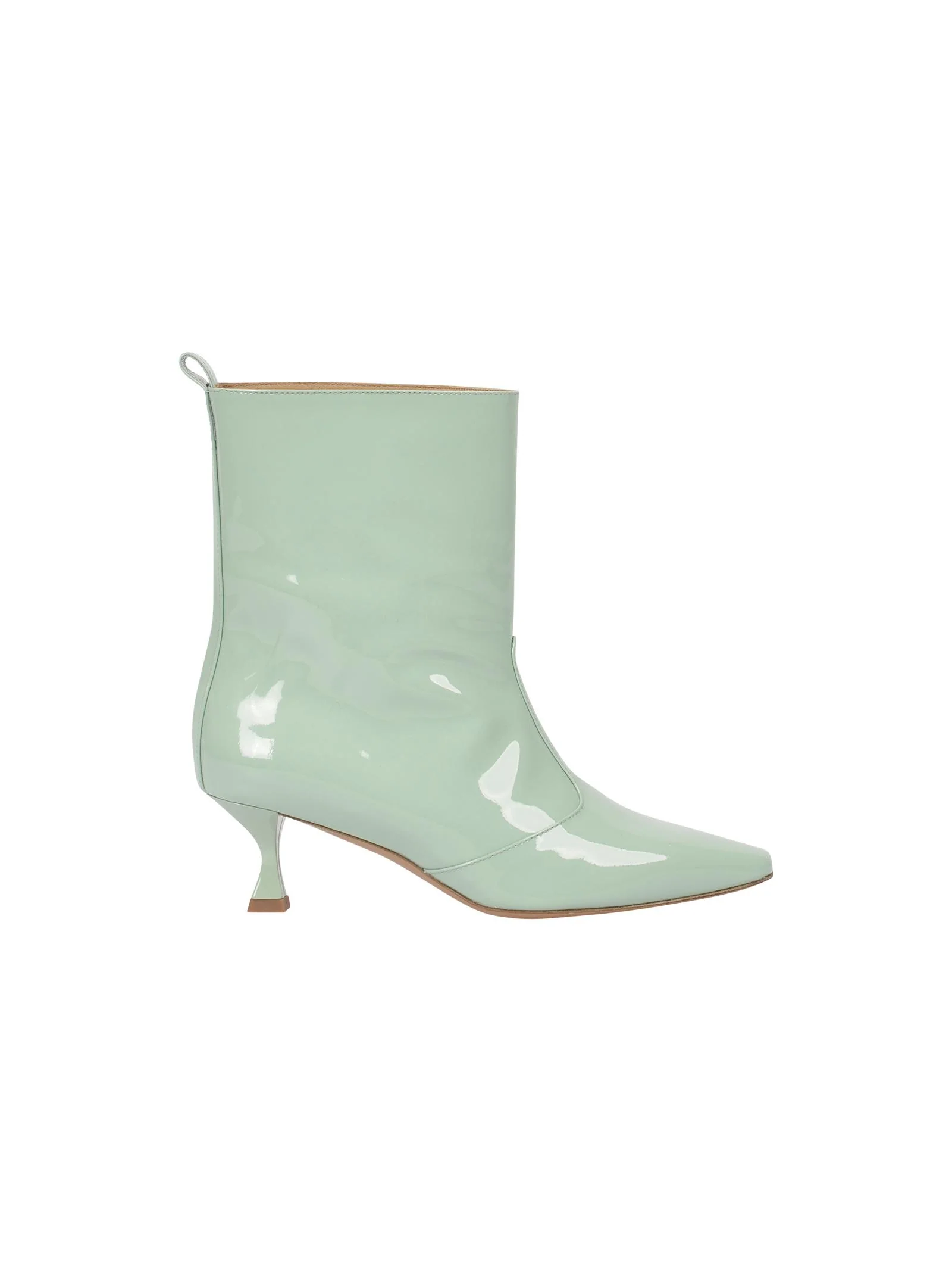 Stivale in vernice menta